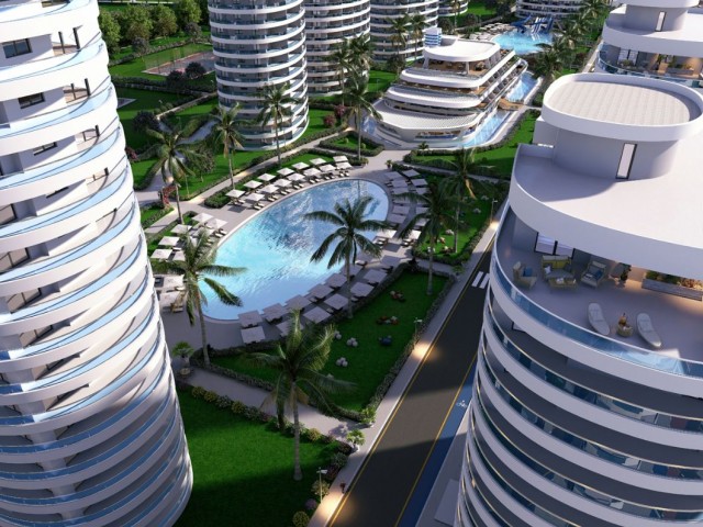 Weiterverkauf eines Studios in Ocean Life, Luxusprojekt in Long Beach, Blick auf den Pool, Zahlungsplan bis 2026