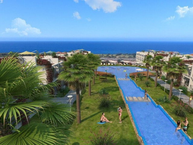 Ready studio apartment for sale in the luxurious Pearl Island complex in the very center of Esentepe