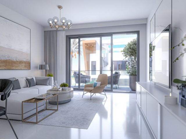 For sale 2+1 apartments of a popular project in Yeni Bogazici, from 105 sq.m with a 30% deposit and installments for 24 months after receiving the keys