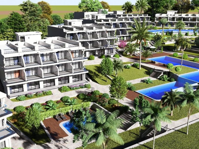 Start of sales of a 2-storey complex in picturesque region Tatlisu with sea view. Studio and 1+1 apa