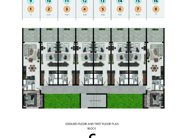 Start of sales of a 2-storey complex in picturesque region Tatlisu with sea view. Studio and 1+1 apartments from £111,000! 65% of the units is already sold!