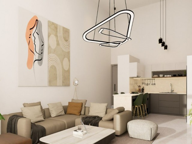 3+1 LOFT apartment in Iskele with a huge roof terrace in smart cmoplex with 35% down payment. Key handover March, 2026