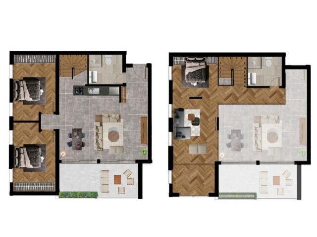 3+1 LOFT apartment in Iskele with a huge roof terrace in smart cmoplex with 35% down payment. Key handover March, 2026