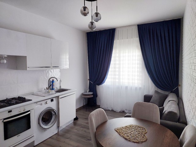 Apartment 1+1 in the city center, Karakol district, Northernland building, new furniture, title ready