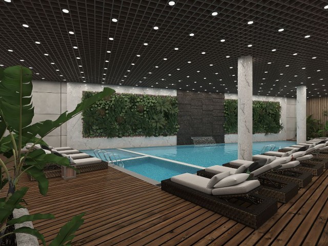 In Esentepe centre luxury complex, 300m from the sea! 1+1, 1+1 loft with installment payment up to 7 years! 35% down payment 