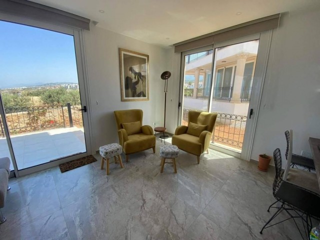 Best Location! In Esentepe, A Spacious 2+1 Apartment With A Large Terrace With A Gorgeous Sea View On The First Shore. Fully Furnished and With Technical Appliances.