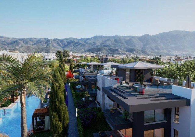 Apartment 1+1, 600 m from Camelot beach, on the same line, 1.5 km to Merit. Construction is in progress, completion date is the end of 25. Very beautiful location Alsancak, 1+1 garden with a plot, its own access to the parking lot. Low-rise blocks (2 floors)