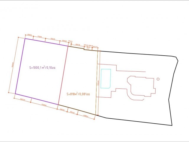 For sale a building plot of 1872 sq.m in an excellent location