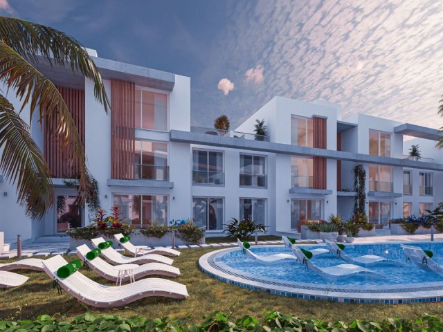 Sale of 1+1 apartment in a two-story building under construction, OLIVE COURT 2 complex, block E-2