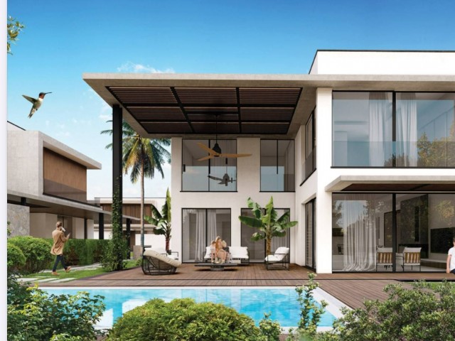 La Isla sitede 462 m2 kapalı alanlı, garajlı, 50 m2 çatı teraslı, muhteşem manzaralı lüks 4+1 villa satılık! . Anahtar teslimi 2025.