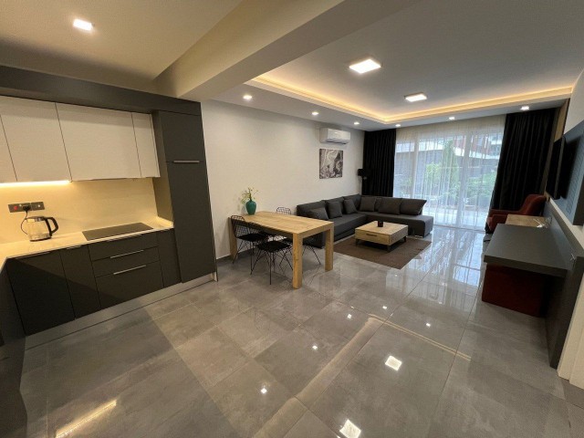 Apartment 1+1, Project "Courtyard", block B1, ground floor. Area 59.5, terrace 21.73, garden 14.48 m2. Price: £132,000. View of the infrastructure.