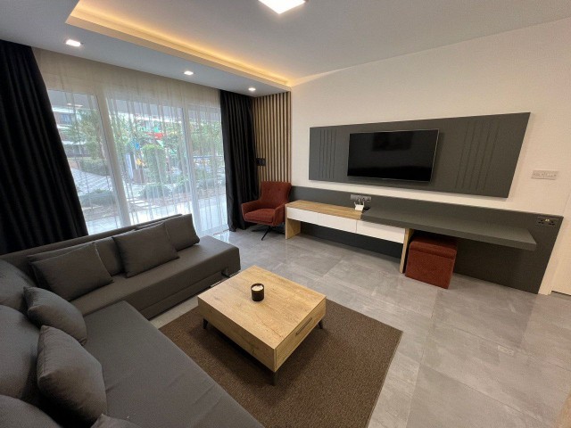 Apartment 1+1, Project "Courtyard", block B1, ground floor. Area 59.5, terrace 21.73, garden 14.48 m2. Price: £132,000. View of the infrastructure.