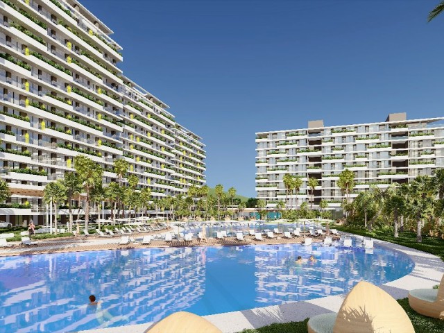 En İyi Teklif! Yedi Yıldızlı Grand Sapphire Resort! Deniz Manzaralı, F5 Blok. 2026'Da Hazır, 2+1, 2 Banyolu, Geniş Teraslı Daire, 120 m². 2026'Ya Kadar Ödeme Planıyla!