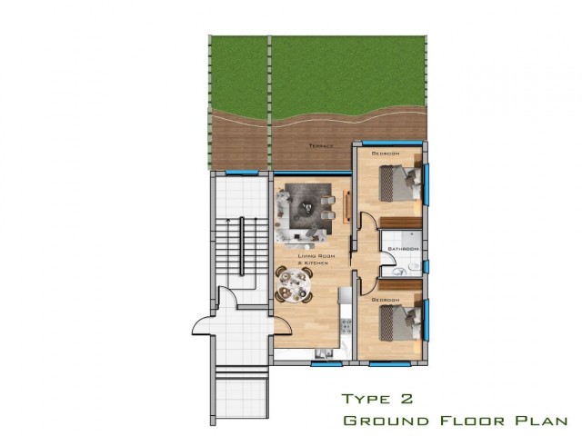 Wunderschönes 2+1 Apartment mit 26 Quadratmetern Garten, tolles Projekt mit allen Annehmlichkeiten in einer fantastischen Lage