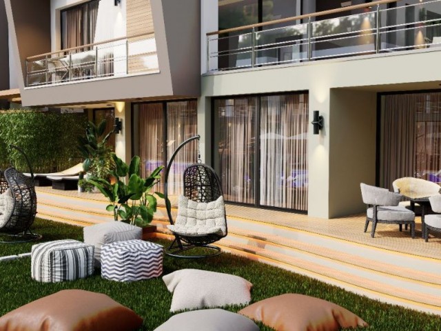 آپارتمان 2+1 زیبا با باغی به مساحت 26 متر مربع، پروژه ای فوق العاده با تمام امکانات در موقعیتی باشکوه