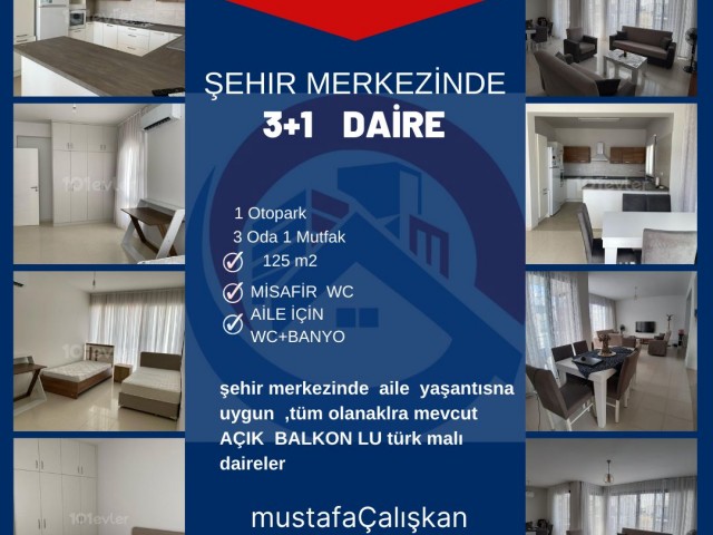 LEFKOŞA K.KAYMAKLIDA  SATILIK  TÜRK MALI  3+1  FUL EŞYALI  DAİRE 