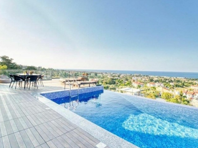 Luxury Villa with a Magnificent Sea View in Kyrenia Lapta -is eligible for a Bank Loan ** 