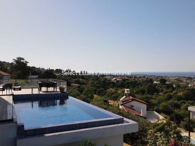 Luxury Villa with a Magnificent Sea View in Kyrenia Lapta -is eligible for a Bank Loan ** 