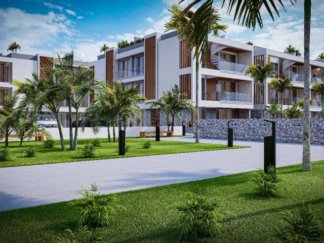 Luxury flats at Alsancak - Ground floor apartments available