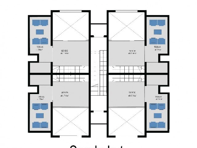 1+2 Bedroom Flat for Sale in Yenibogazici