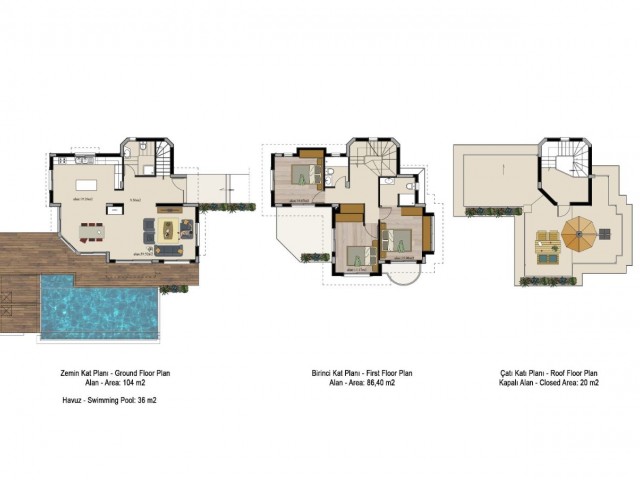 GİRNE ALSANCAK'TA TAŞINMAYA HAZIR!! Dağ ve Deniz Manzaralı  Özel Havuzlu  Muhteşem Villa