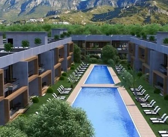 1+1 apartment for sale in Kyrenia, Doğankoy