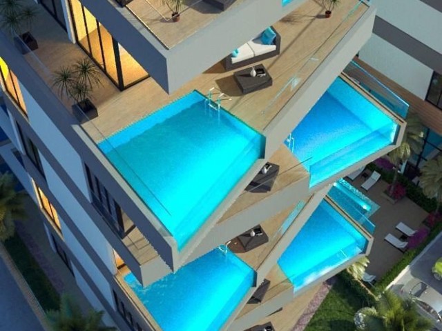 Apartments  for sale in ultra luxury residence in Kyrenia, with a private pool, Magnificent View