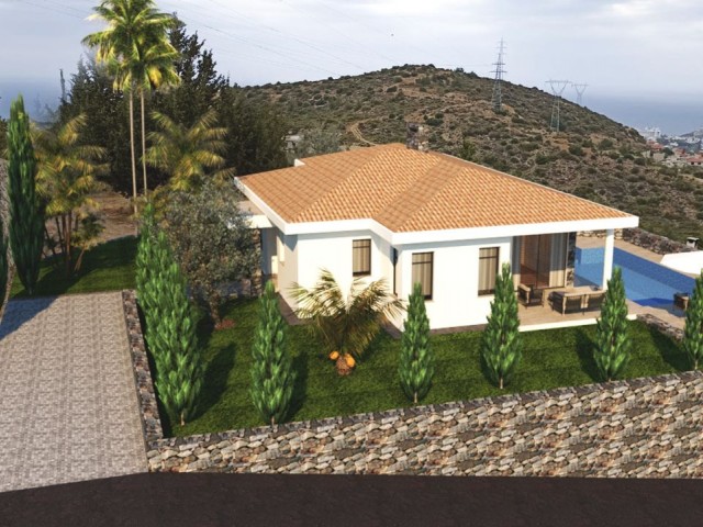 LUXURY VİLLA WİTH MAGİC SEA VİEV ON 2 ACRES OF LAND İN ALSANCAK FOR SALE