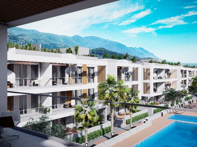 2 + 1 Penthouse-Wohnung zum Verkauf in Alsancak Ta private Website mit Blick auf die Berge und das Meer ** 