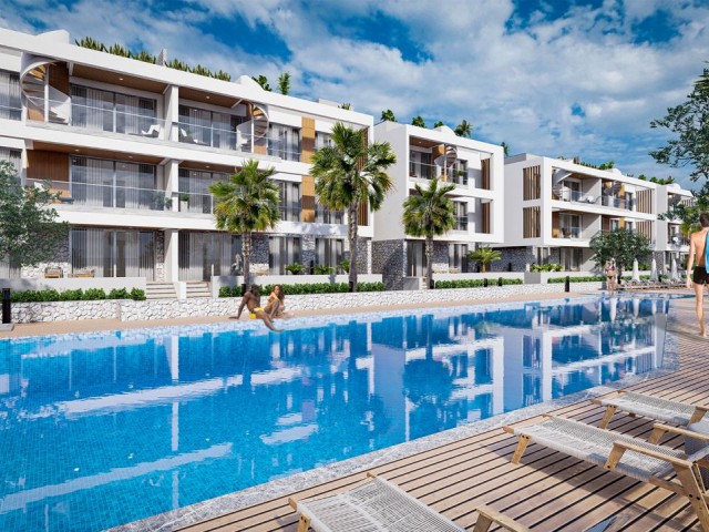 2 + 1 Penthouse Apartment for Sale in Alsancak in a Private Site with Mountain and Sea Views ** 