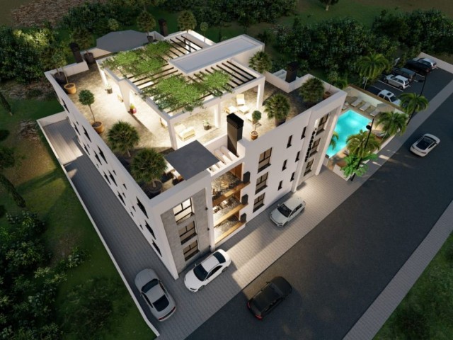 2+1 Luxusapartments mit Meerblick und Hauptbadezimmern zum Verkauf in Kyrenia Alsancak