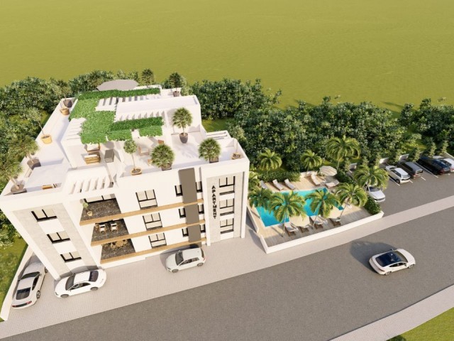 2+1 Luxusapartments mit Meerblick und Hauptbadezimmern zum Verkauf in Kyrenia Alsancak