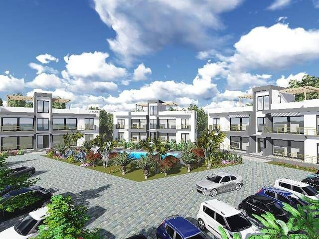 2+1 Flats For Sale In a Complex With a Swimming Pool . Alsancak, Kyrenia