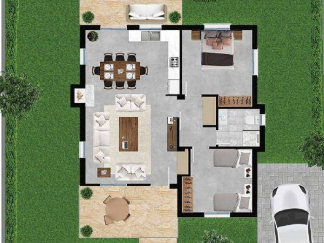 Akol Karpazz Peninsula Project 16 villas 2+1 ,115m2, 165000 GBP