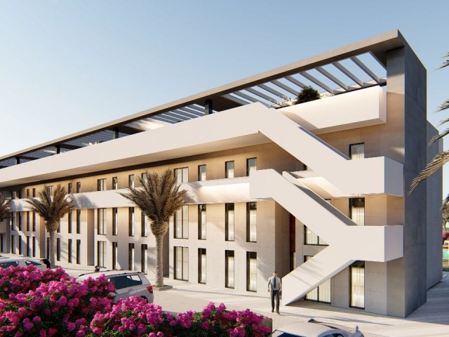 Olivia-Court-Komplex mit 2+1 Apartments mit Pool, Fitnessraum, Spielplatz und Café