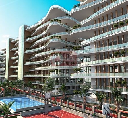 Luxury 2+1 fully furnished penthouse for sale in a complex in the center of Kyrenia