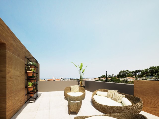 2+1 luxury apartments for sale in a residential complex in Alsancak