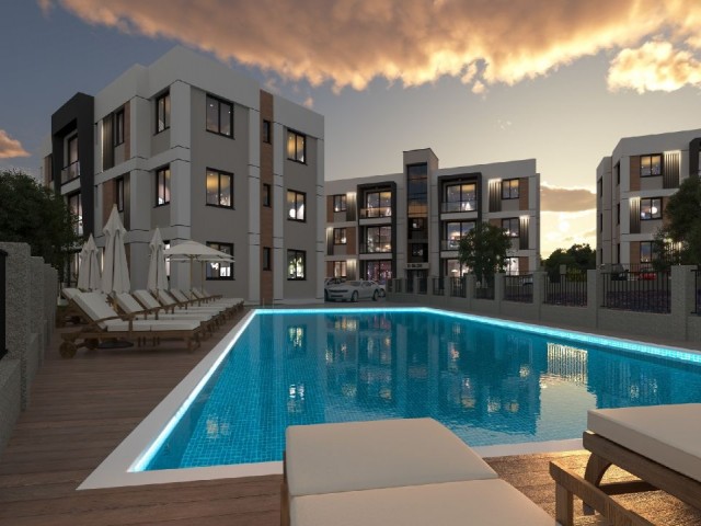 For sale1 3+1, 2+1 and 1+1 apartments in a complex with swimming pool in Lapta