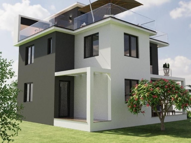 LUXURIOUS VILLAS FOR SALE IN ALSANCAKTA! MODERN VILLAS WITH PRIVATE GARDENS AND ROOF FLOOR TERRACE BBQ AREA IN THE SITE WITH SPECIAL PRICE FOR LANSALE!