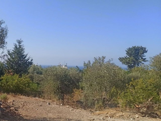 Grundstück mit Meerblick zum Verkauf in Alsancak, geeignet für den Bau einer Villa