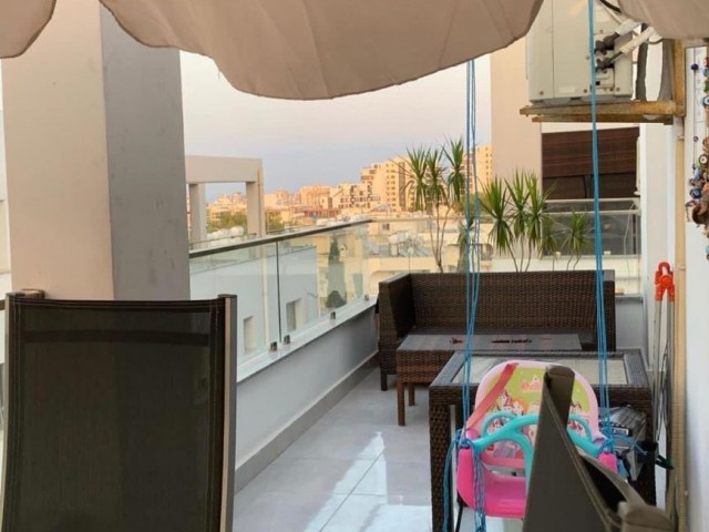 In Kyrenia city center, modern penthouse with amazing Kyrenia and a sea view. Fully furnished. Title deed on owners name. VAT been paid. 05338403555