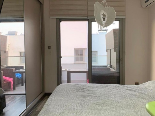 In Kyrenia city center, modern penthouse with amazing Kyrenia and a sea view. Fully furnished. Title deed on owners name. VAT been paid. 05338403555