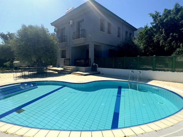 In Kyrenia Lapta village, 3 beroom villa with private swimming pool. Fully furnished. Ready title deed. No VAT. 05338403555