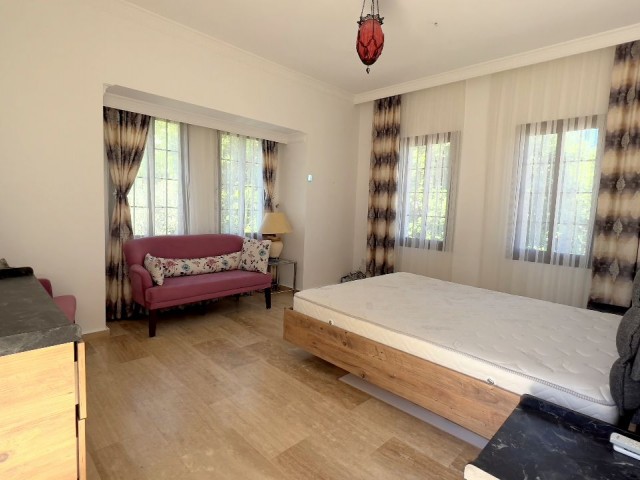 In Kyrenia Lapta village, 3 beroom villa with private swimming pool. Fully furnished. Ready title deed. No VAT. 05338403555