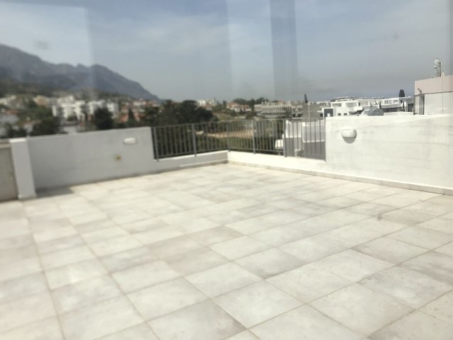 1st floor flat with terrace is for rent in a 7x24 secure site in Alsancak, Girne.05338403555 ** 