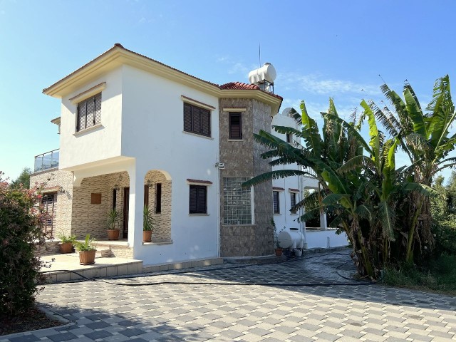 4+ 1 villa for rent in Kyrenia , Lapta, with no pool is located in a large garden, in a quiet and peaceful area. Mountain and sea views.05338403555 ** 