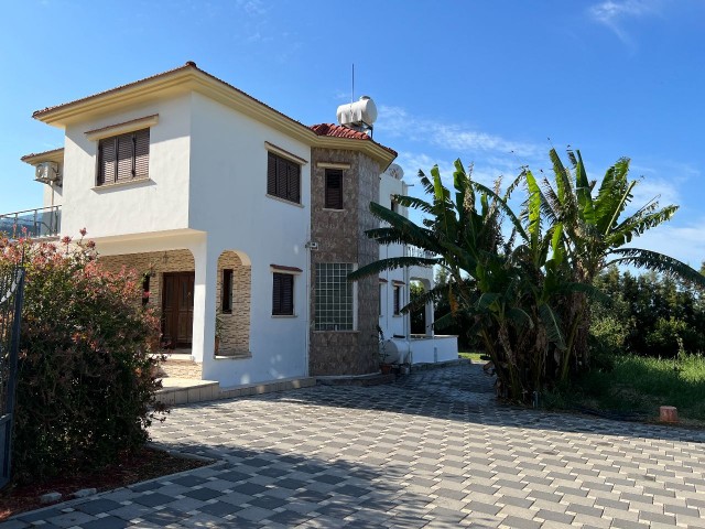 4+ 1 villa for rent in Kyrenia , Lapta, with no pool is located in a large garden, in a quiet and peaceful area. Mountain and sea views.05338403555 ** 