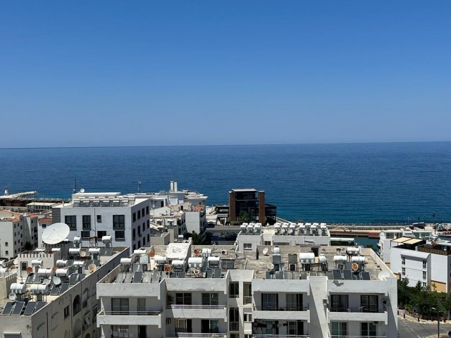 3+1 Penthouse-Wohnung mit herrlichem Meerblick, nur wenige Gehminuten vom Hotel Les Ambassadeurs in Kashgar, Kyrenia.05338403555