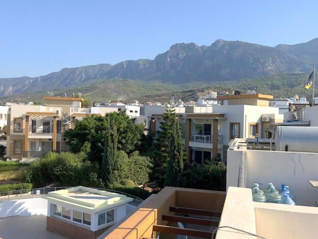1st floor 1+1 flat in a complex with a pool in Kyrenia, Alsancak. The stub is ready, VAT has been paid.05338403555