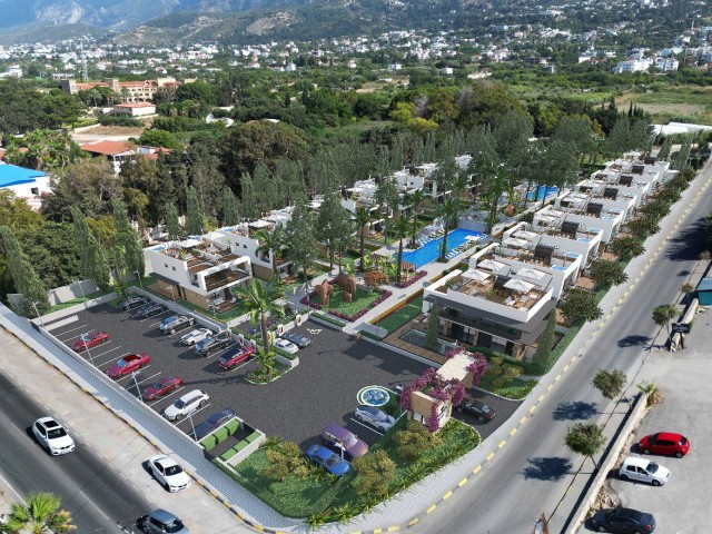 Located in Kyrenia, Lapta, a few steps away from the sea, in a site with 24x7 security, with swimming pool, jacuzzi, meeting and study room, sauna, indoor pool and more. An unmissable investment opportunity. 05338403555